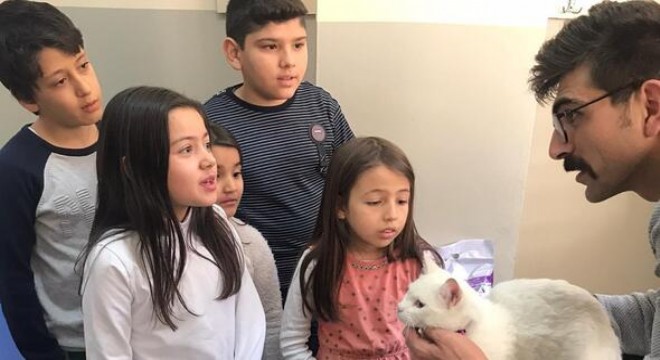 Anaokulu öğrencileri Pamuk'u sahiplendi