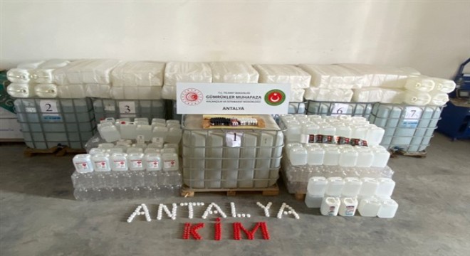 Antalya'da sahte içki operasyonları