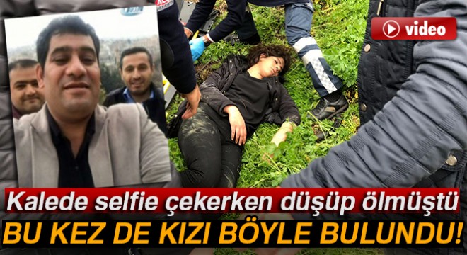 Babasının düştüğü yeri görmek isteyen kızı da aynı yerden düştü