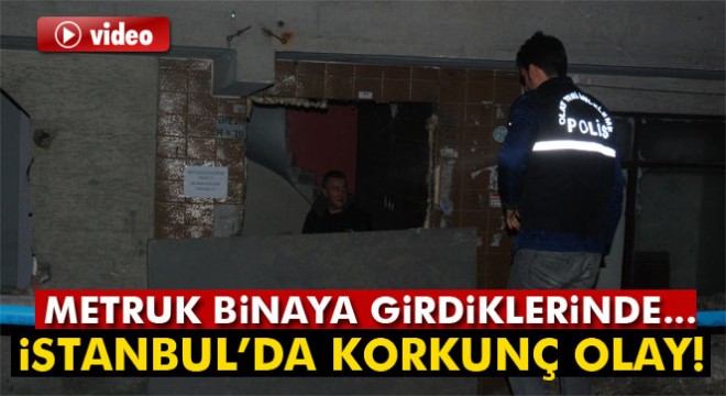 Bahçelievler'de metruk binada yanmış erkek cesedi bulundu