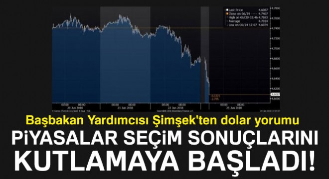 Başbakan Yardımcısı Şimşek'ten dolar yorumu
