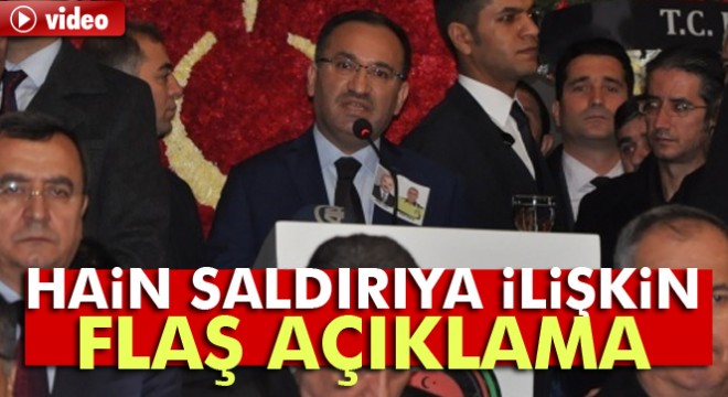 Bekir Bozdağ'dan İzmir'deki patlamaya ilişkin flaş açıklama