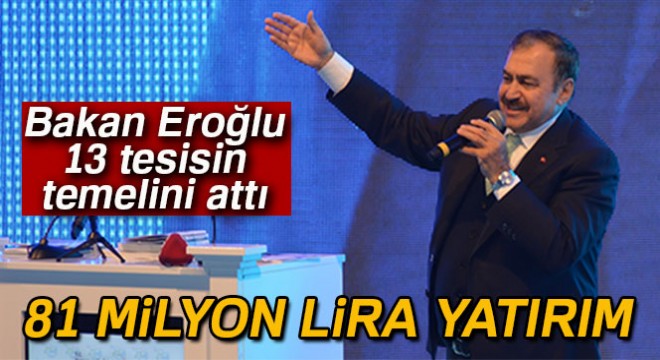 Burdur'da 81 milyonluk 13 tesisin temeli atıldı
