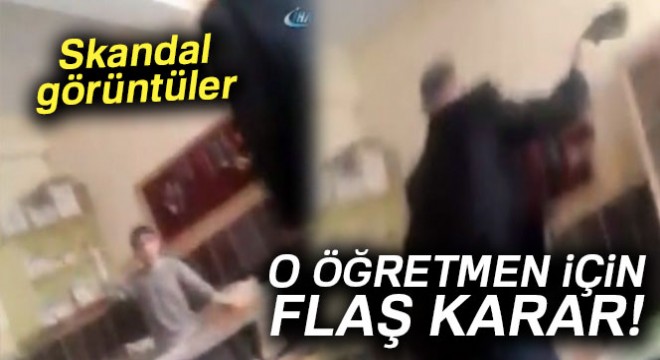 Burdur'daki dayakçı öğretmen serbest bırakıldı