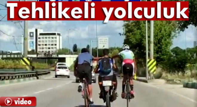 Bursa'da tehlikeli yolculuk