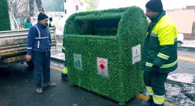 Çankaya'ya 200 adet giydirmeli konteyner