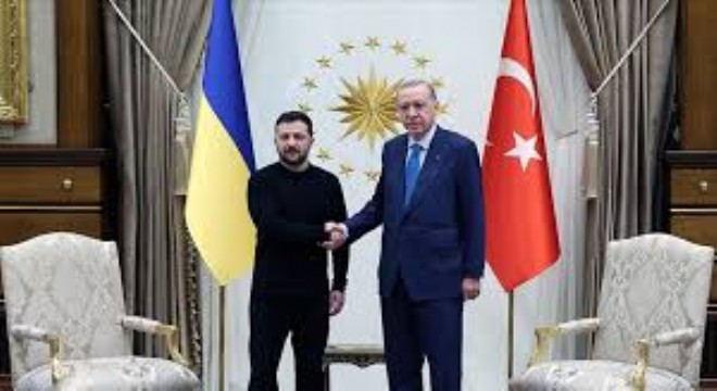 Erdoğan ile Zelenskiy Cumhurbaşkanlığı'nda Bir Araya Geldi