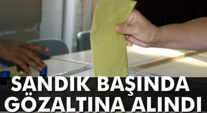 FETÖ şüphelisi sandık başında yakalandı