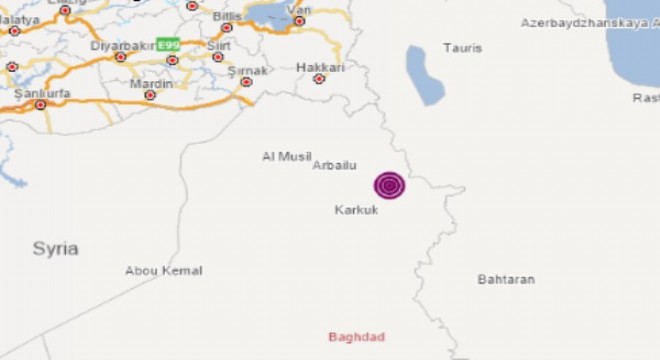 Irak'da deprem
