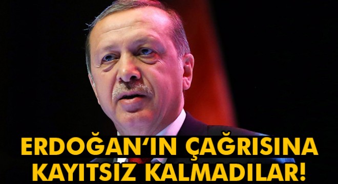 İş adamları Cumhurbaşkanı Erdoğan'ın çağrısına kayıtsız kalmadı