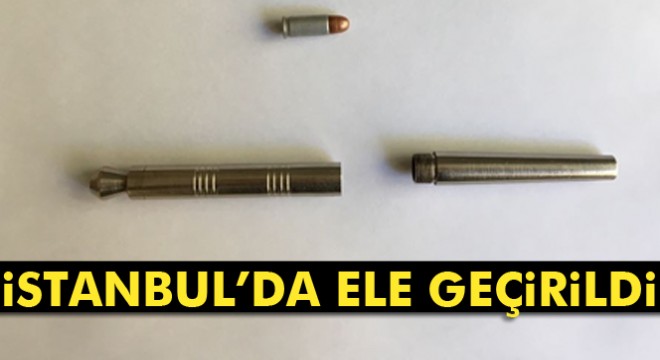 İstanbul Bayrampaşa'da kalem şeklinde suikast silahı ele geçirildi