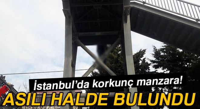 İstanbul'da korkunç manzara! Köprüye asılı halde bulundu
