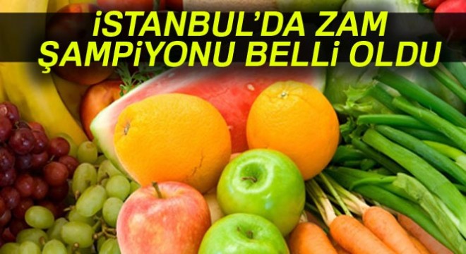 İstanbul'da zam şampiyonu yeşil soğan oldu