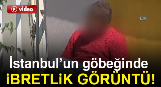İstanbul'un göbeğinde ibretlik görüntü