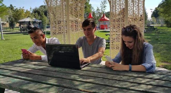 Kahramankazan'da parklara internet