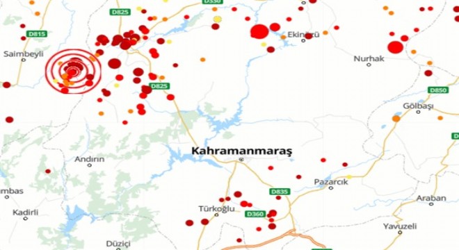Kahramanmaraş'ta 4.1 büyüklüğünde deprem