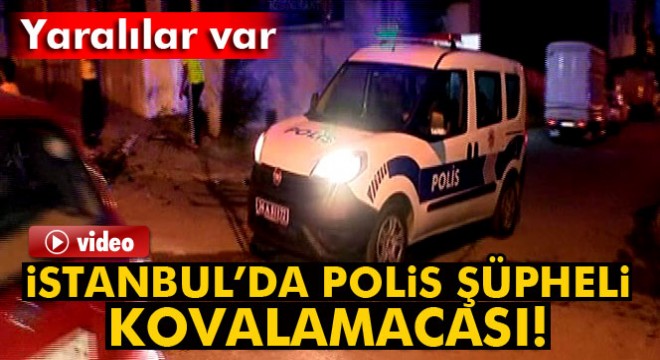 Kartal'da polis şüpheli kovalamacası: 2 yaralı