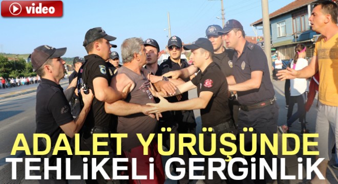 Kocaeli'nde adalet yürüyüşü tepkisi