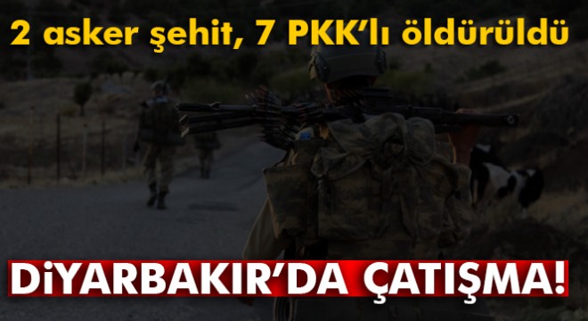 Lice'de iki ayrı noktada çatışma: 2 asker şehit oldu, 7 terörist öldürüldü
