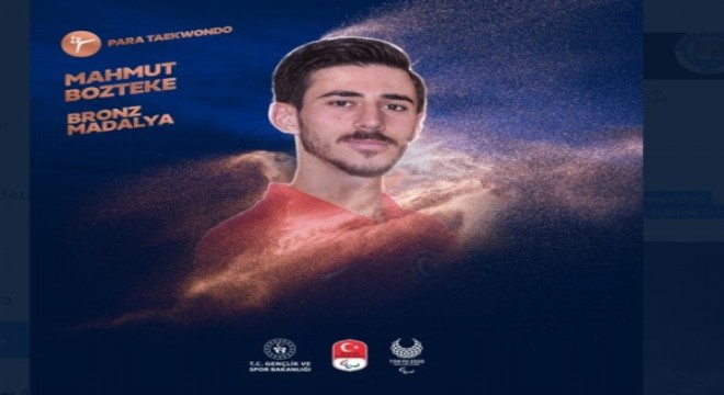 Mahmut Bozteke'den bronz madalya