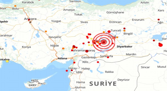 Malatya'da deprem