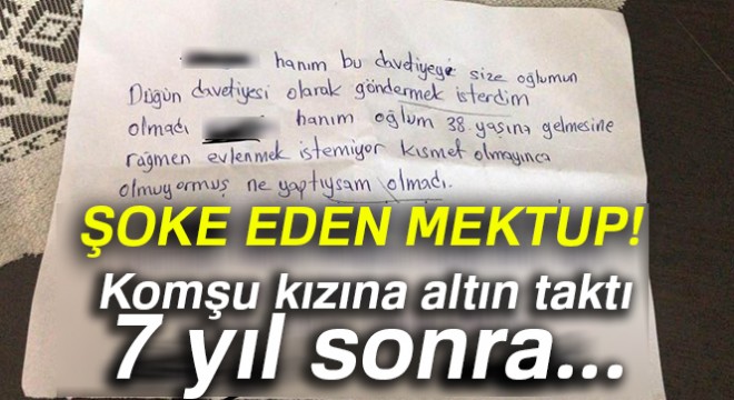 Oğlu evlenmeyince altını geri istedi