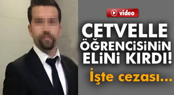 Öğrencisinin elini cetvelle kıran öğretmene 3 bin TL para cezası