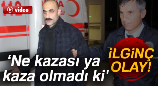 Otomobili ile baklava dükkanına girdi sonra, 'Ne kazası ya kaza olmadı ki' dedi