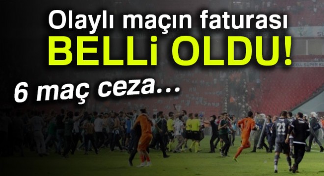 PFDK'dan Konyaspor'a 5, Beşiktaş'a 1 maç ceza