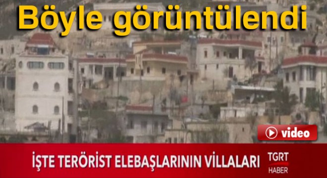 PKK'lıların ele geçirilen villaları böyle görüntülendi