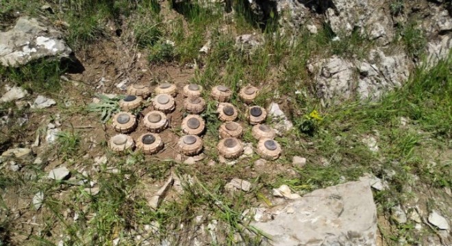 PKK'ya ait 20 mayın ele geçirildi