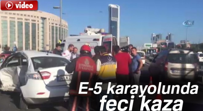 Son dakika haberleri! Şişli E-5 Karayolu'nda zincirleme kaza : 2 Yaralı