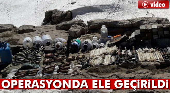 TSK: Şırnak'ta çok sayıda silah, mühimmat ve yaşam malzemesi ele geçirildi