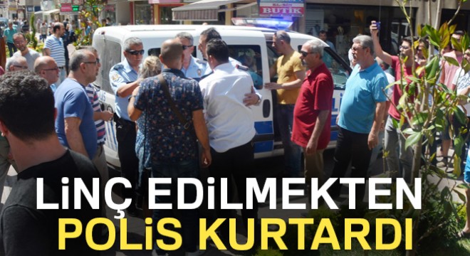 Taciz şüphelisine linç girişimi