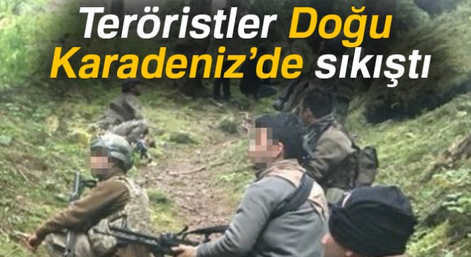 Teröristler Doğu Karadeniz'de sıkıştı