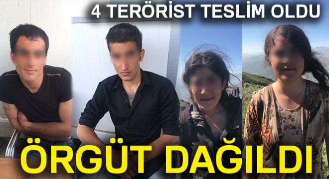 Teröristler böyle teslim oldu