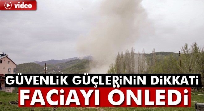 Tunceli Ovacık'ta yola tuzaklanan patlayıcı imha edildi
