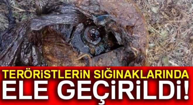 Tunceli'de teröristlerin sığınaklarında ele geçirildi!