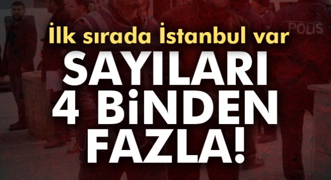 Türkiye'de dünyanın her ülkesinden 4 binden fazla ‘ithal' suçlu!