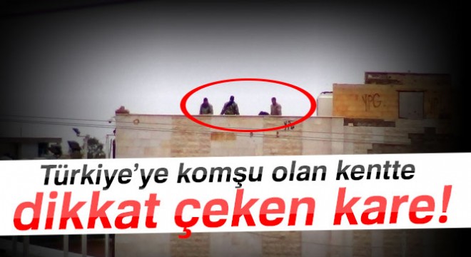 Türkiye'ye komşu olan kentte dikkat çeken kare