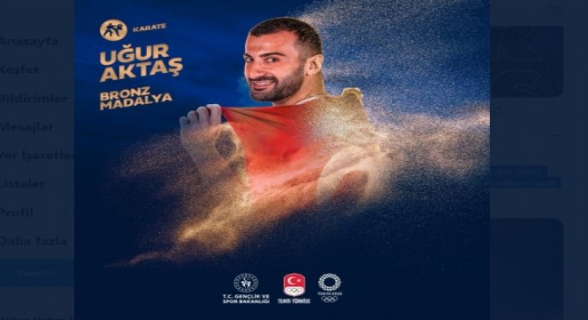 Uğur Aktaş'tan bronz madalya