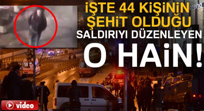 Vodafone Park'ın etrafını kana bulayan kadın terörist kamerada