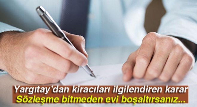 Yargıtay'dan kiracıları ilgilendiren karar